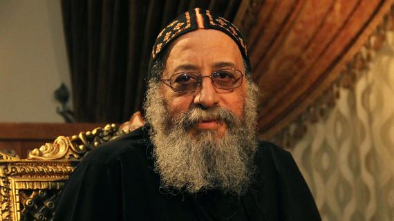 L'&eacute;v&ecirc;que Tawadros, d&eacute;sign&eacute; chef de l'Eglise copte d'Egypte le 4 novembre 2012,&nbsp;photographi&eacute; en octobre 2012.