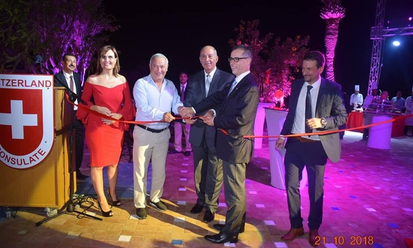 Gubernator Morza Czerwonego i ambasadorzy szwajcarscy otwierają szwajcarski konsulat w Hurghadzie 